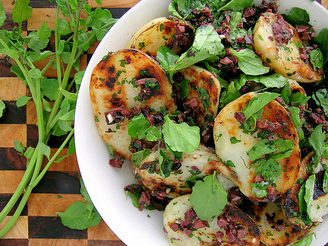 Crispy Potato & Olive Salad